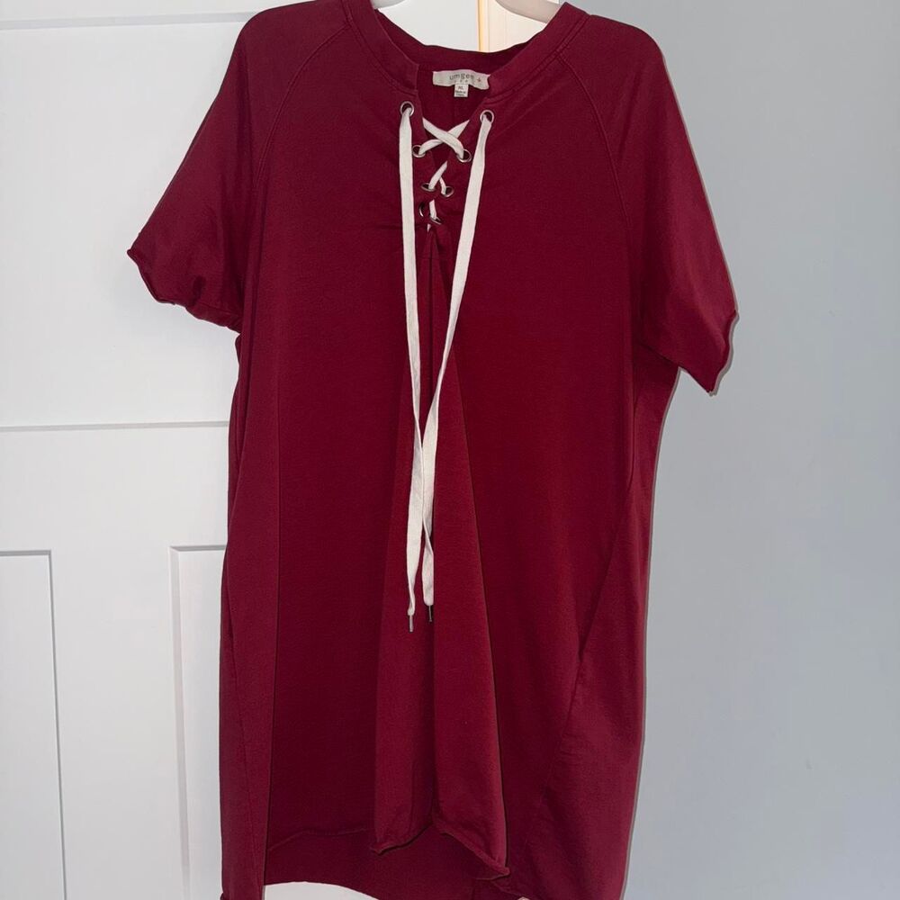 Umgee Women's Burgundy and Red Dress